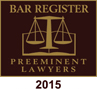 Bar Register Preeminent Lawyers 2015