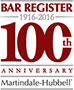 Bar Register by Martindale-Hubbell | 1916-2016 100th Anniversary